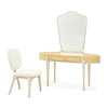Michael Amini Camellia Field Caramel Vanity w Mirror & Chair