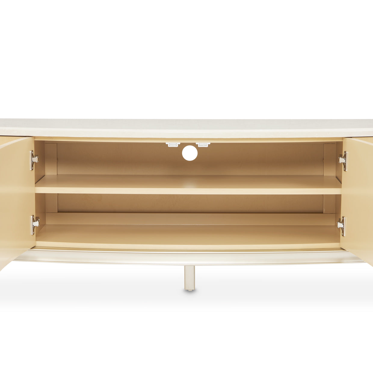 Michael Amini Camellia Field Caramel Media Cabinet