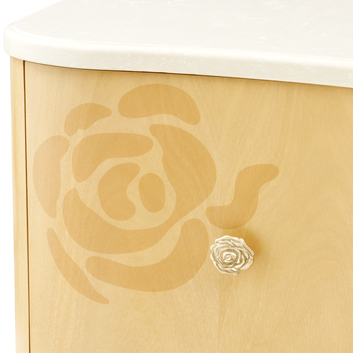 Michael Amini Camellia Field Caramel Media Cabinet