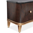 Michael Amini Camellia Field Caramel Media Cabinet