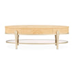 Michael Amini Camellia Field Caramel Oval Cocktail Table