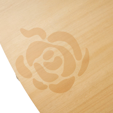 Michael Amini Camellia Field Caramel Oval Cocktail Table