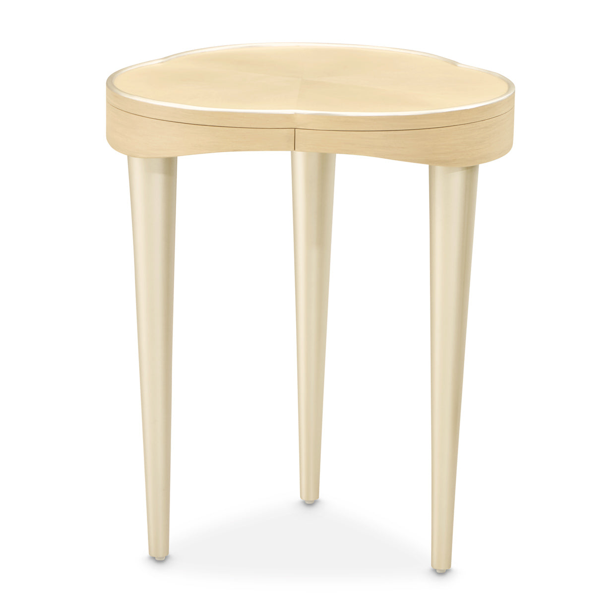 Michael Amini Camellia Field Caramel Chairside Table