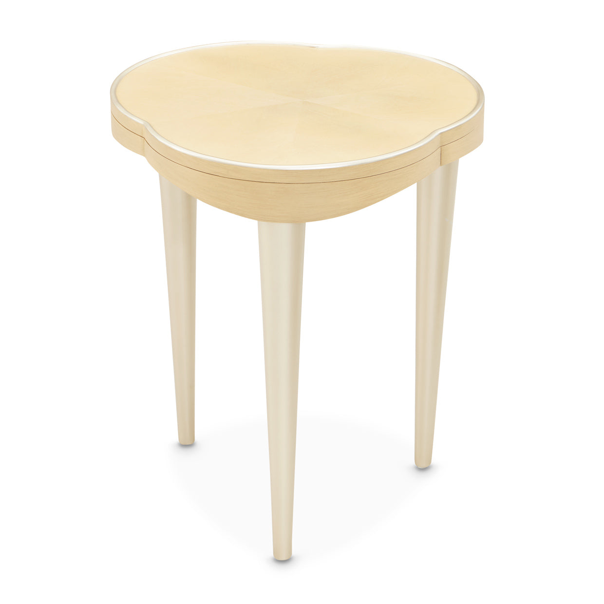Michael Amini Camellia Field Caramel Chairside Table