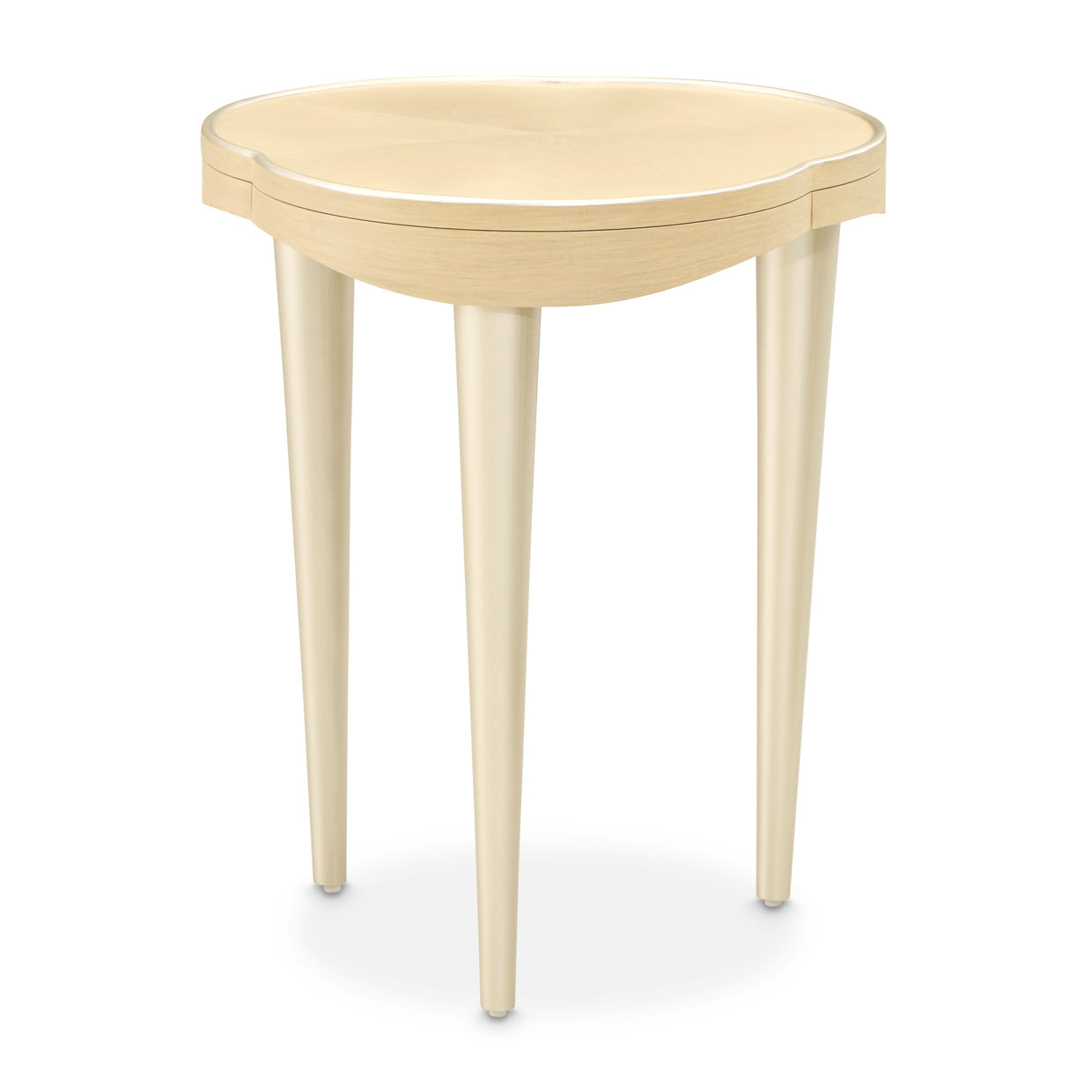 Michael Amini Camellia Field Caramel Chairside Table