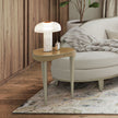Michael Amini Camellia Field Caramel Chairside Table