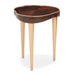 Michael Amini Camellia Field Caramel Chairside Table