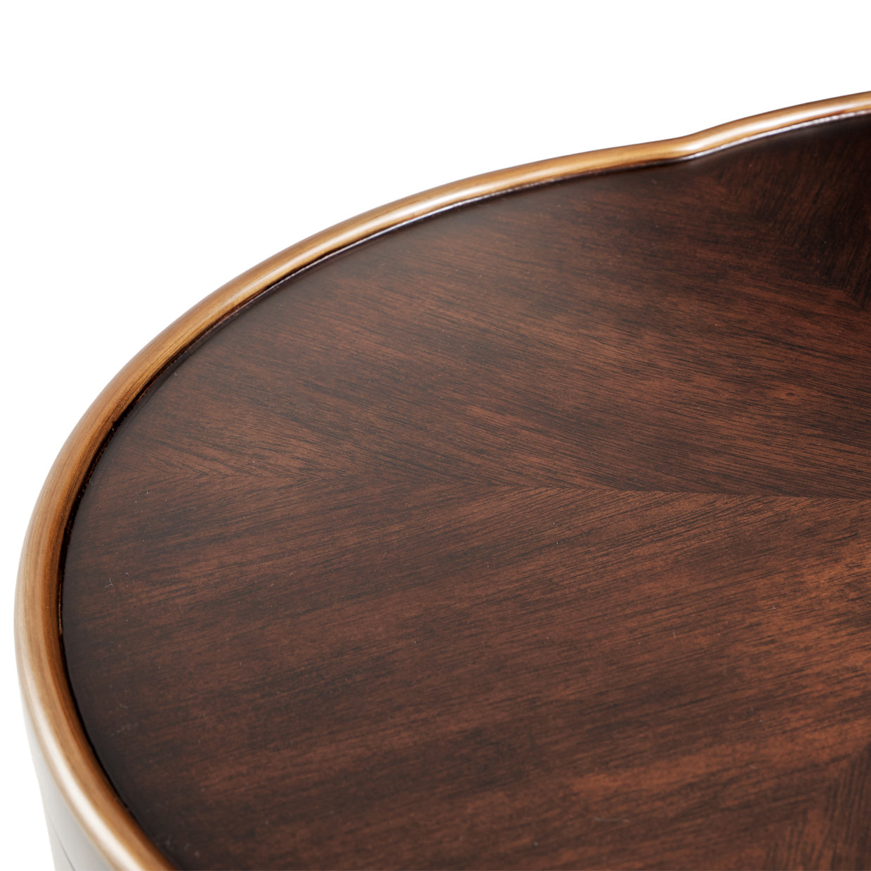 Michael Amini Camellia Field Caramel Chairside Table