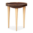 Michael Amini Camellia Field Caramel Chairside Table