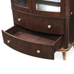 Michael Amini Camellia Field Caramel Display Cabinet