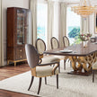 Michael Amini Camellia Field Caramel Display Cabinet