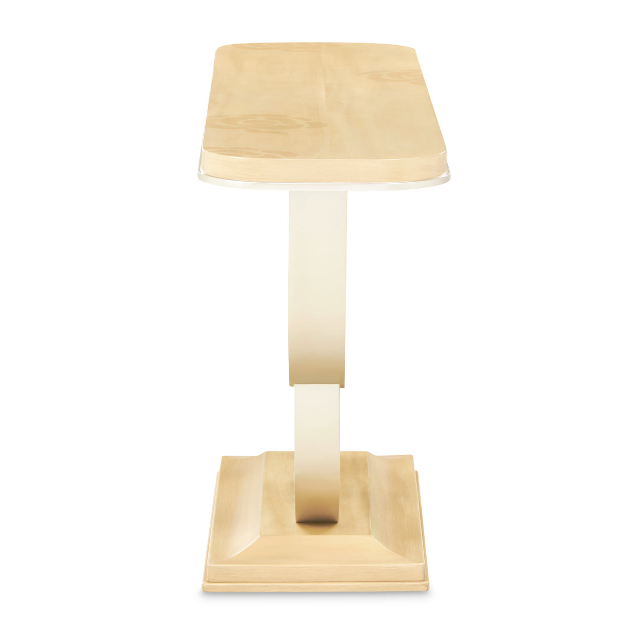 Michael Amini Camellia Field Caramel Console Table