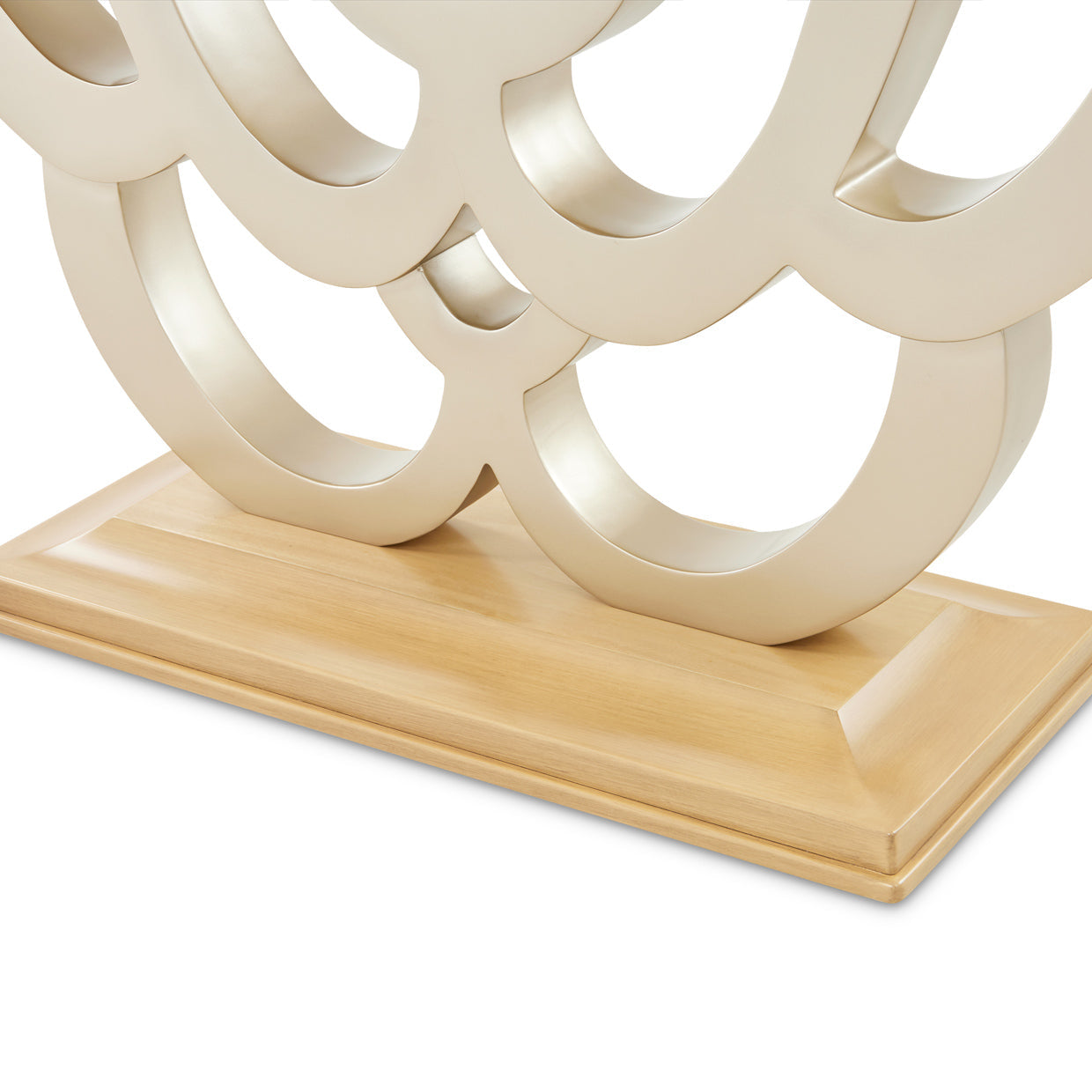 Michael Amini Camellia Field Caramel Console Table