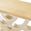 Michael Amini Camellia Field Caramel Console Table
