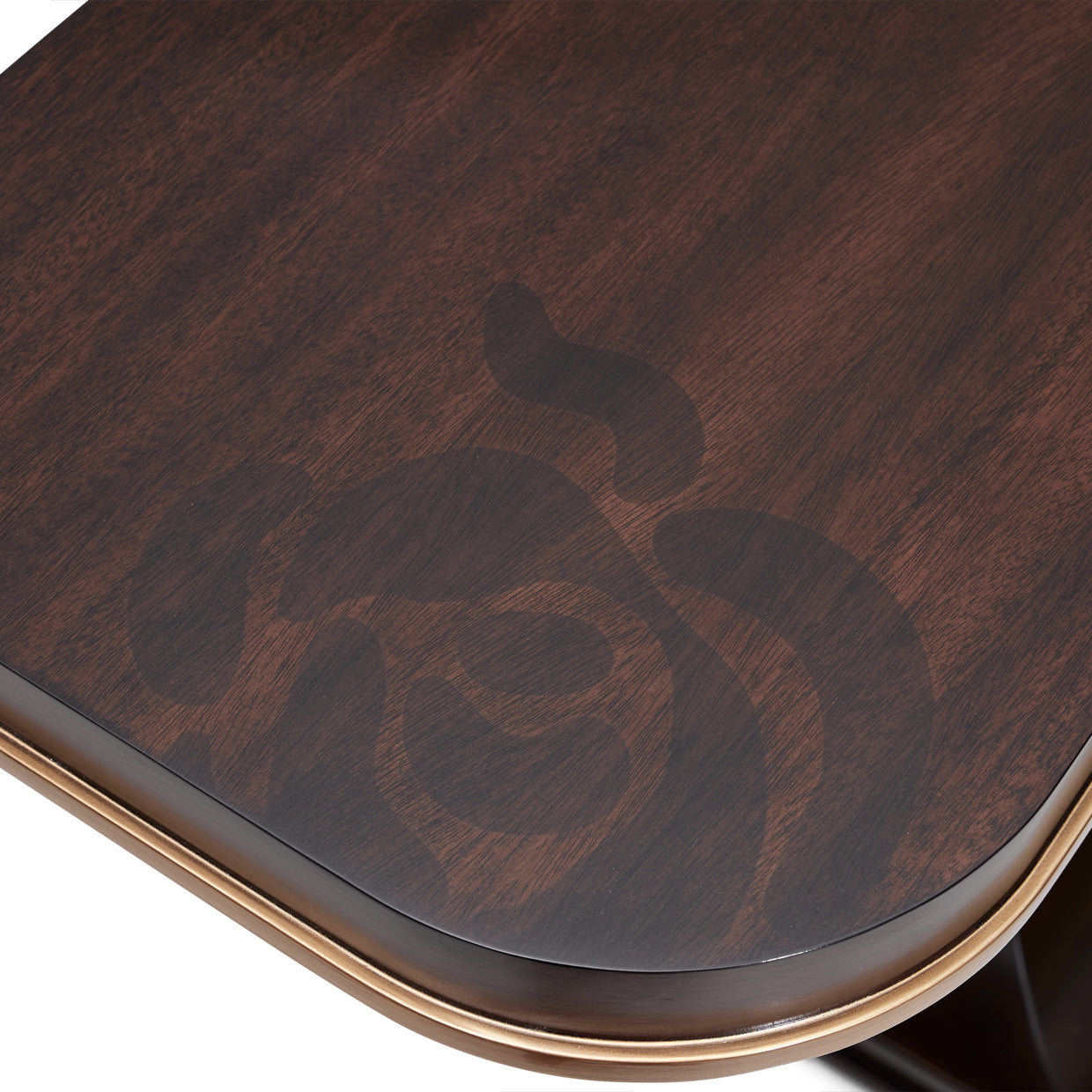 Michael Amini Camellia Field Caramel Console Table