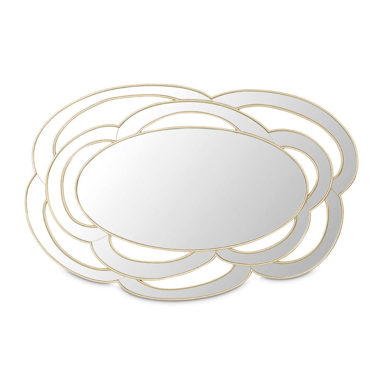 Michael Amini Camellia Field Caramel Wall Mirror