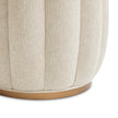 Michael Amini Camellia Field Camellia Field Round Bench Warm Pecan