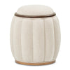 Michael Amini Camellia Field Camellia Field Round Bench Warm Pecan