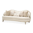 Michael Amini Camellia Field Caramel Sofa Cornsilk Caramel
