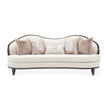 Michael Amini Camellia Field Caramel Sofa Cornsilk Caramel