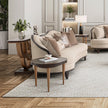 Michael Amini Camellia Field Caramel Sofa Cornsilk Caramel