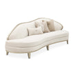 Michael Amini Camellia Field Caramel Asymmetrical Sofa Cornsilk Caramel