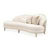 Michael Amini Camellia Field Caramel Asymmetrical Sofa Cornsilk Caramel