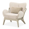 Michael Amini Camellia Field Caramel Accent Chair Ivory Caramel