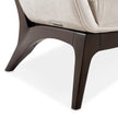 Michael Amini Camellia Field Caramel Accent Chair Ivory Caramel