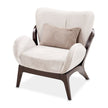 Michael Amini Camellia Field Caramel Accent Chair Ivory Caramel