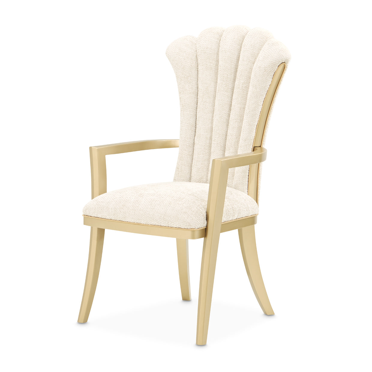 Michael Amini Fantosini Gold Dining Arm Chair - Set of 2