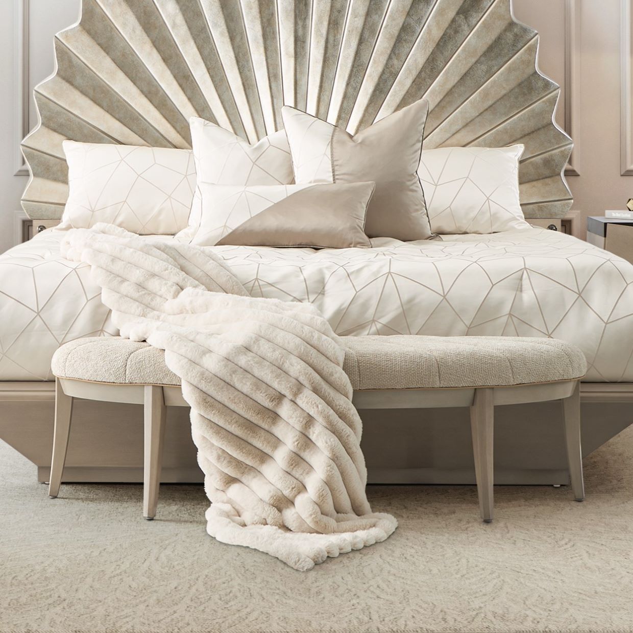 Michael Amini Fantosini Bed Bench