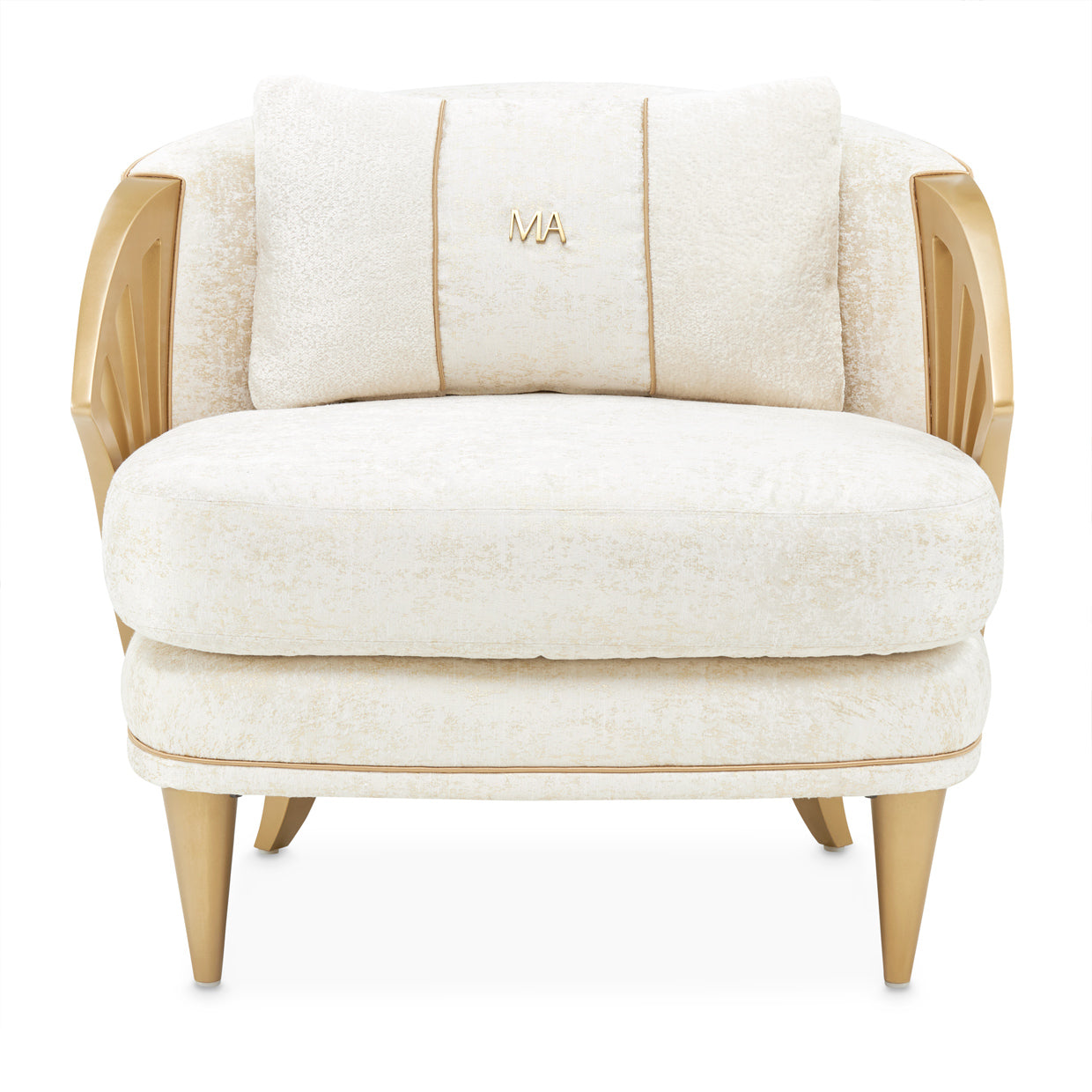 Michael Amini La Terrazza Accent Chair Light Champagne