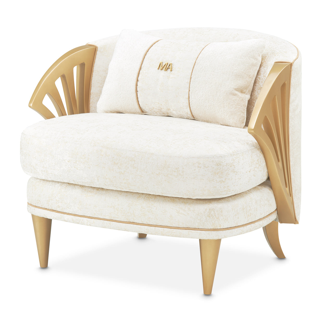 Michael Amini La Terrazza Accent Chair Light Champagne