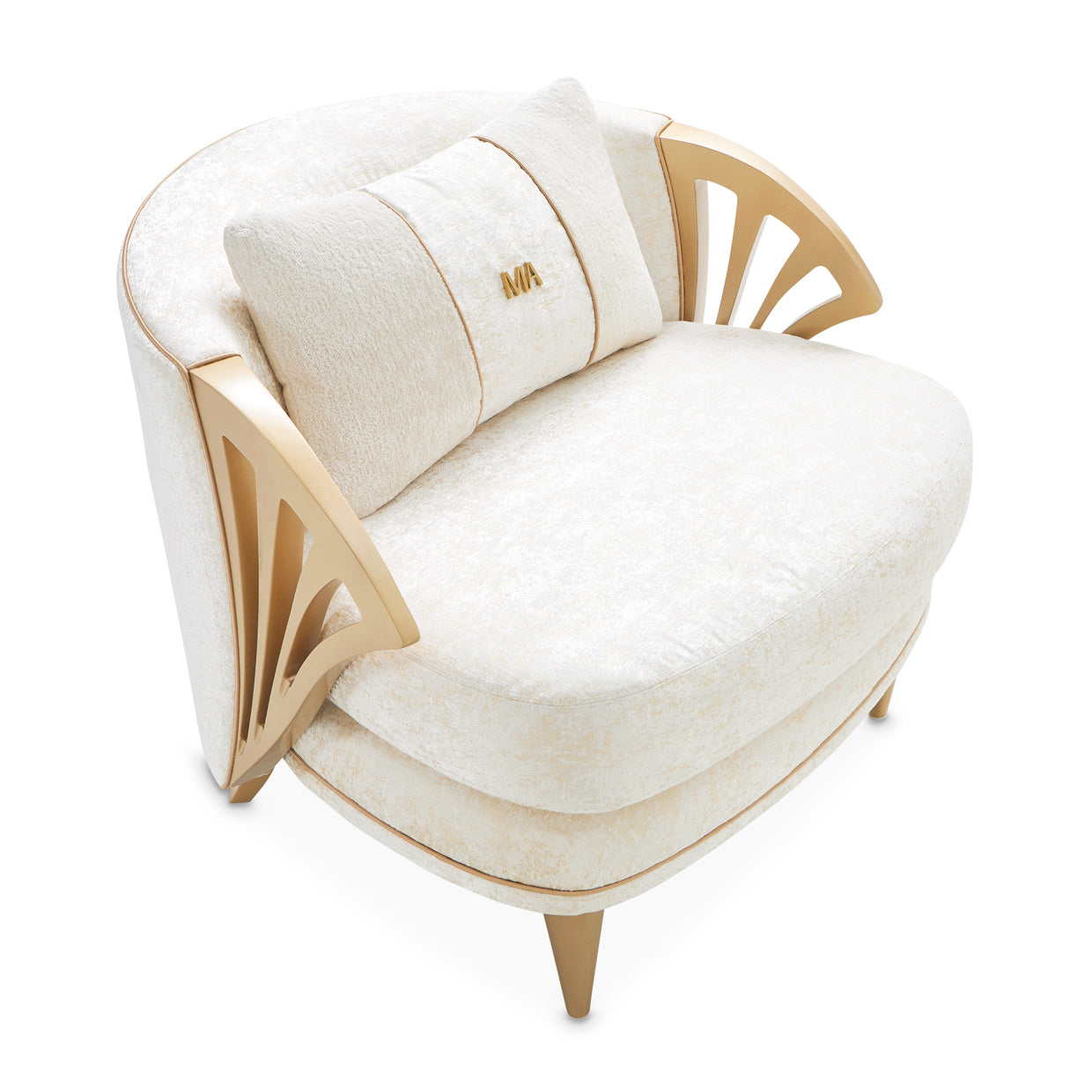 Michael Amini La Terrazza Accent Chair Light Champagne