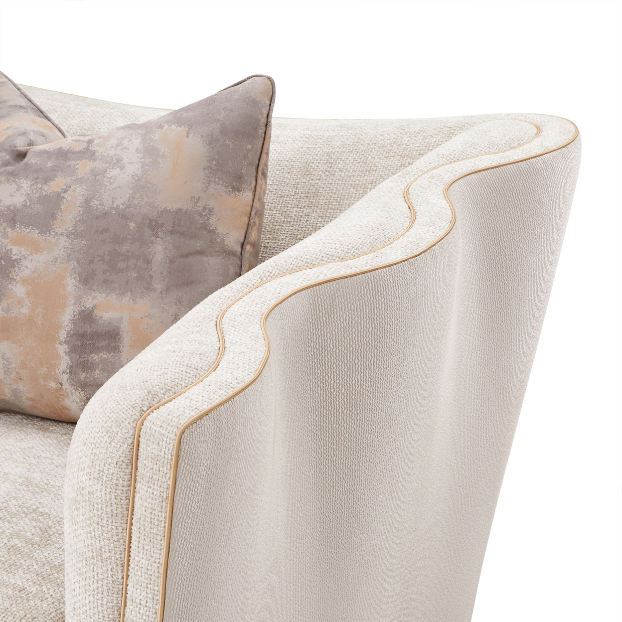 Michael Amini La Terrazza Matching Chair Light Champagne