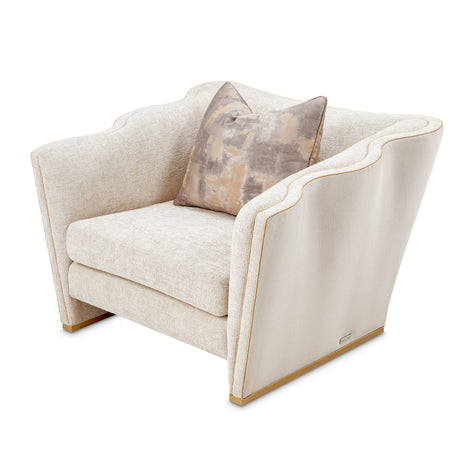 Michael Amini La Terrazza Matching Chair Light Champagne