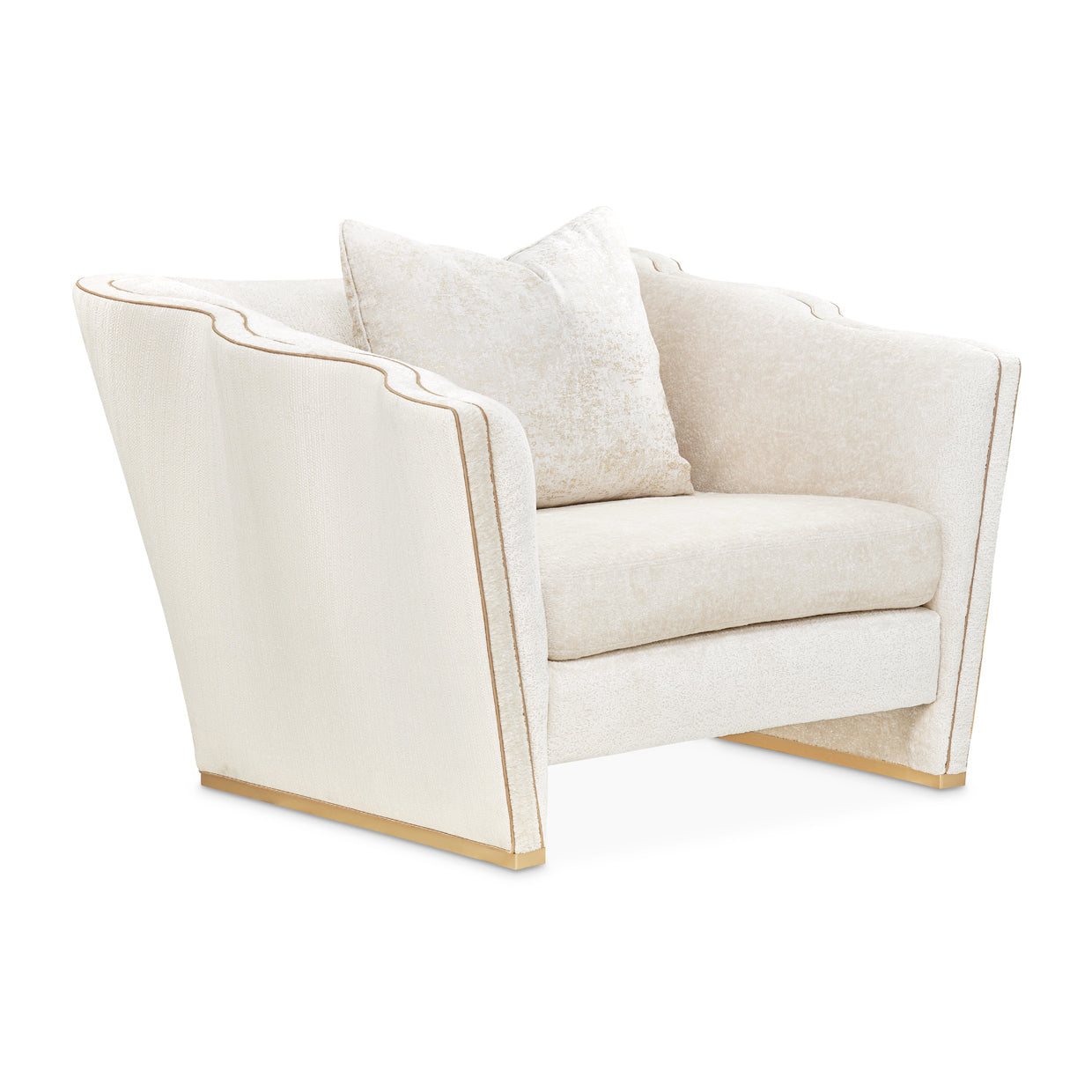 Michael Amini La Terrazza Matching Chair Light Champagne