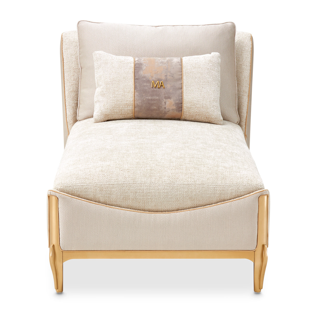 Michael Amini La Terrazza Chaise Light Champagne