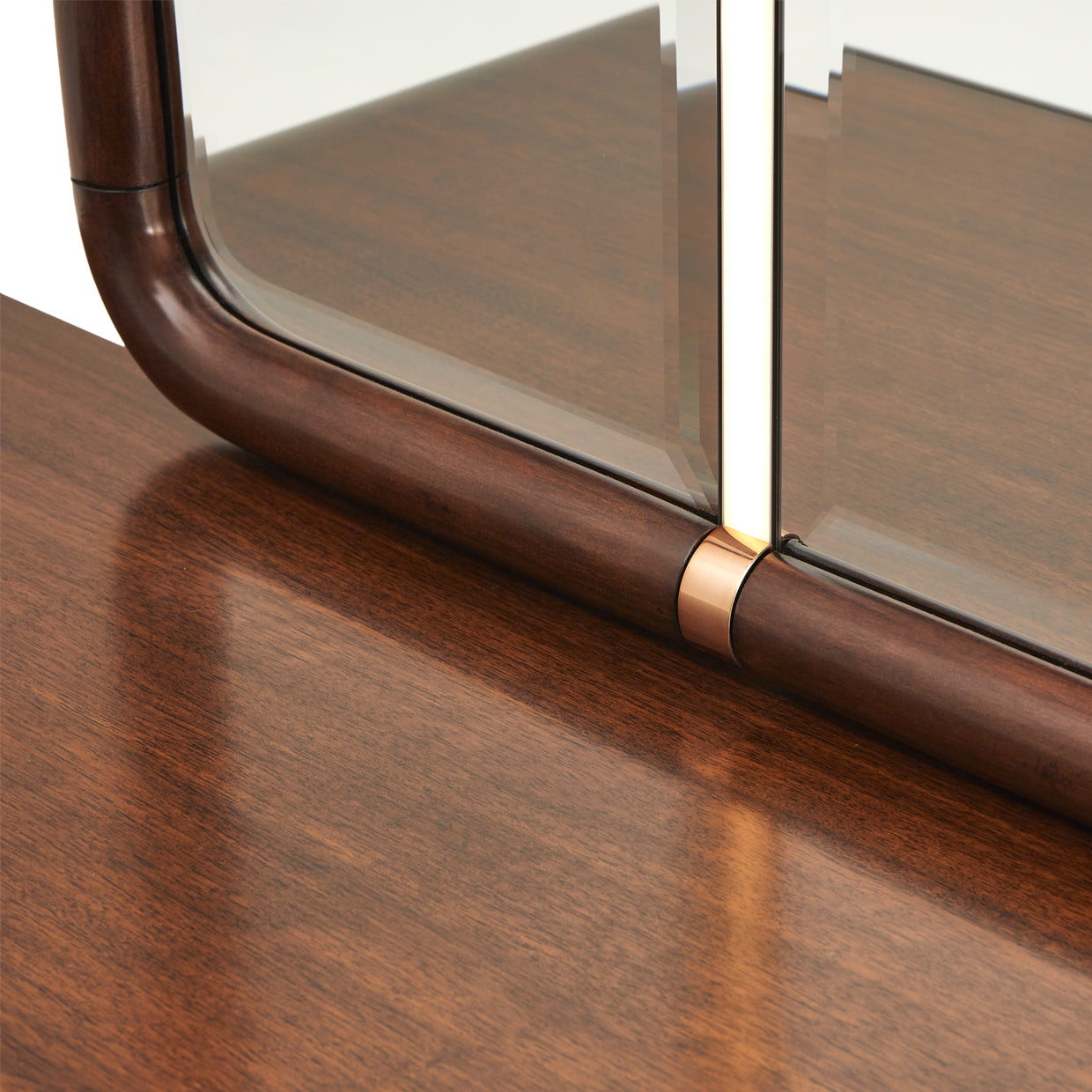Michael Amini Mason Park Dresser Mirror with LED Lighting