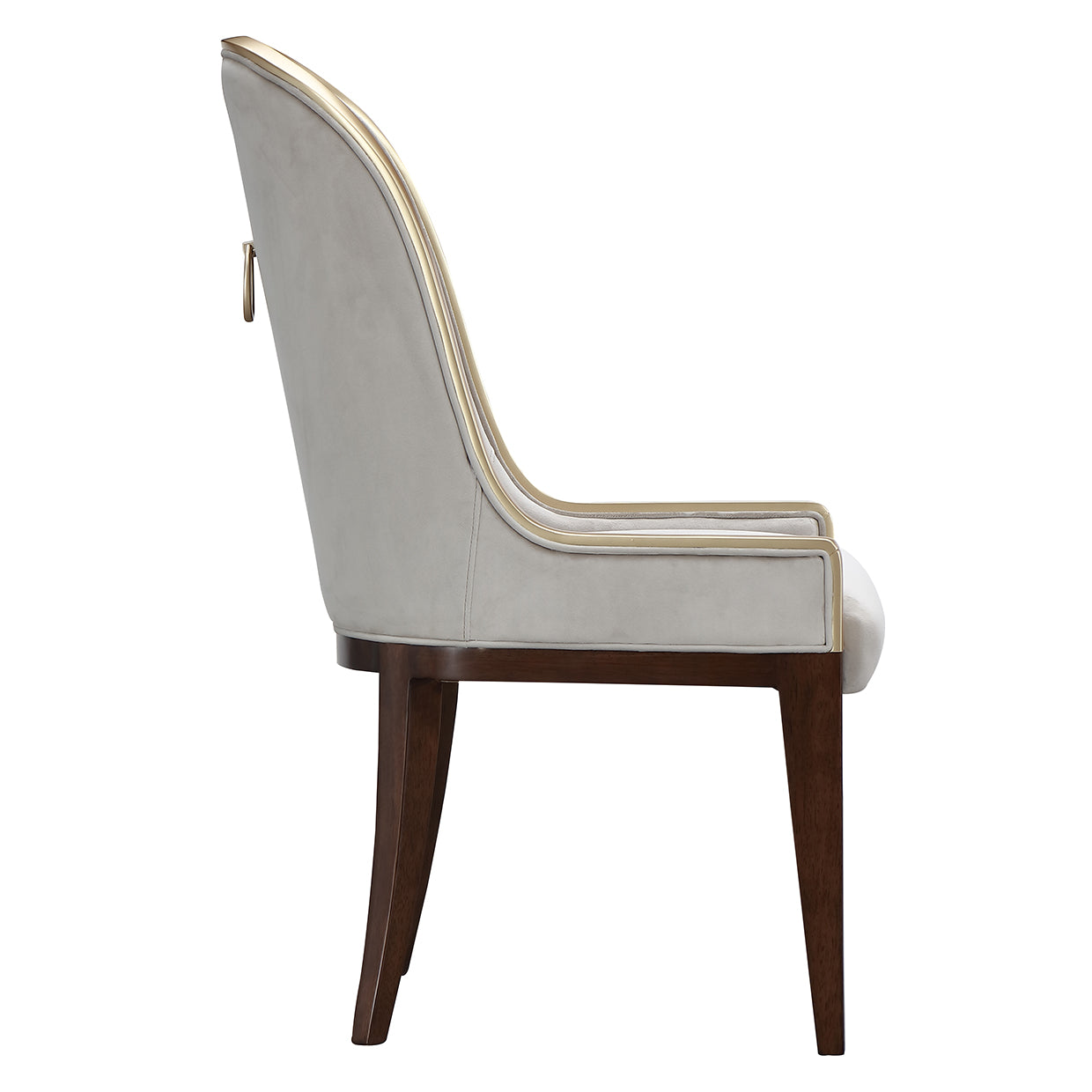 Michael Amini Houston Side Chair - Walnut