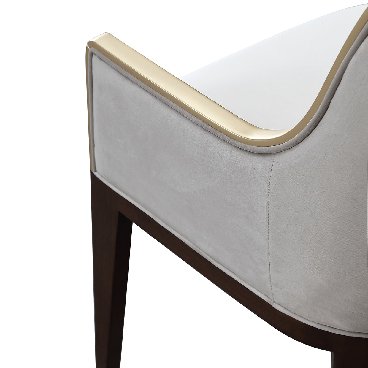 Michael Amini Houston Houston Assmebled Arm Chair Walnut