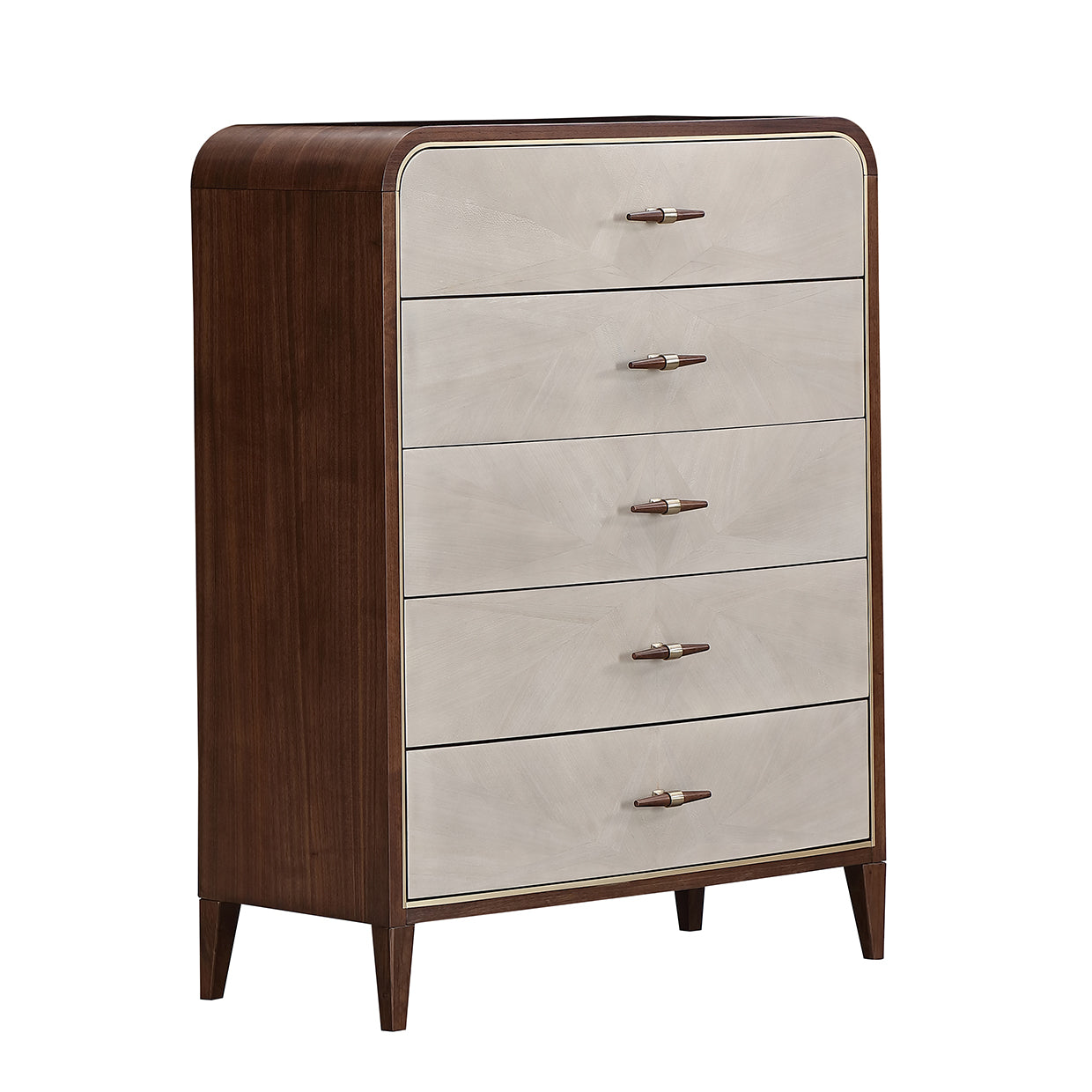 Michael Amini Houston Houston 5 Drawer Chest Walnut