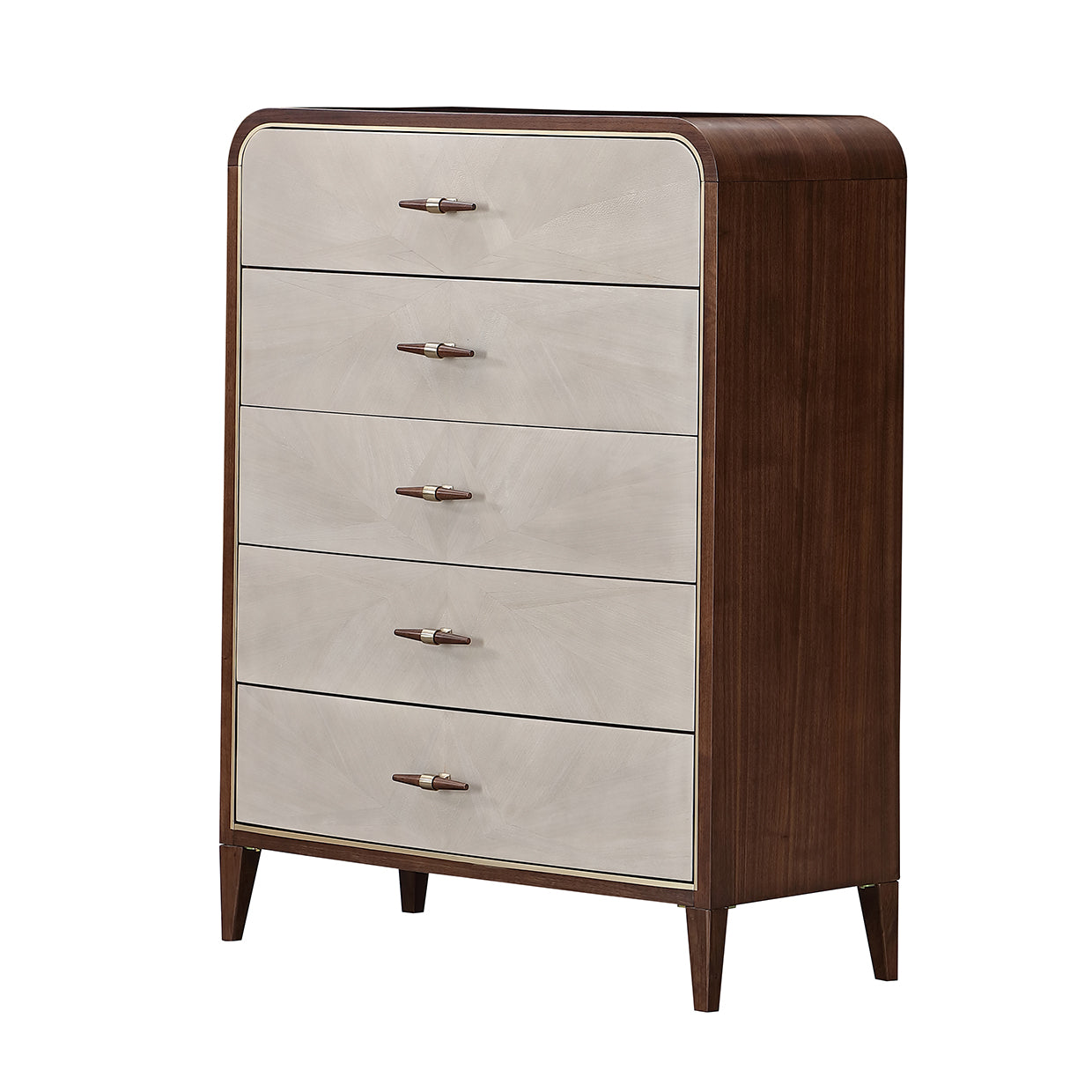 Michael Amini Houston Houston 5 Drawer Chest Walnut