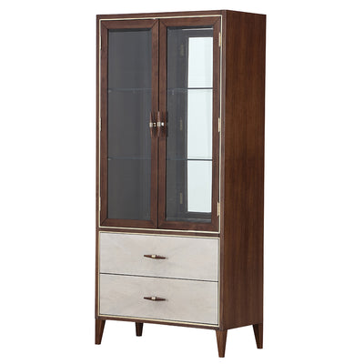 Michael Amini Houston Display Cabinet Walnut
