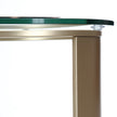 Michael Amini Houston Chairside Table Brushed Gold