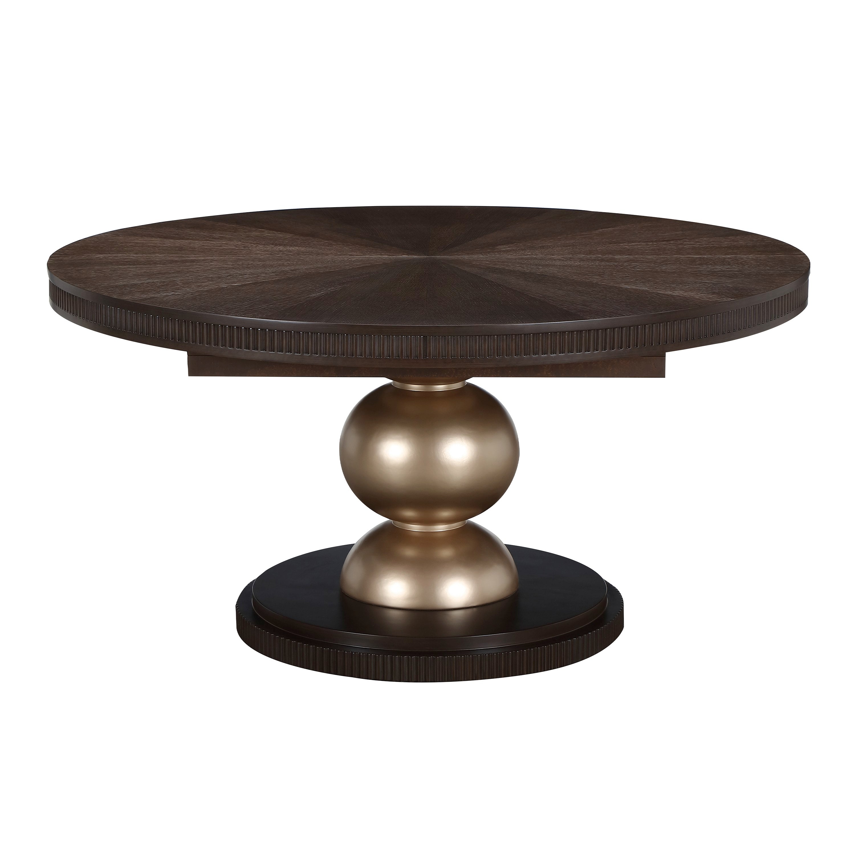 Michael Amini West Kensington Oval Dining Table - Medium Espresso
