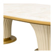 Michael Amini Scotts Square Oval Dining Table - Light Champagne