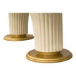 Michael Amini Scotts Square Oval Dining Table - Light Champagne