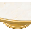 Michael Amini Scotts Square Round Dining Table - Light Champagne